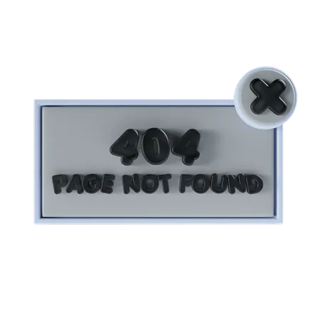 Page Not Found  3D Icon