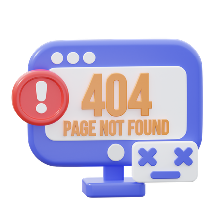 Page Not Found  3D Icon