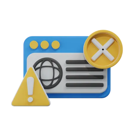 Page Not Found  3D Icon