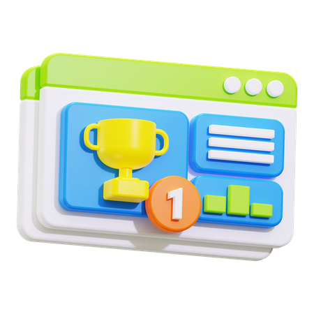Page rank  3D Icon