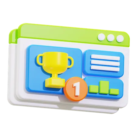 Page rank  3D Icon