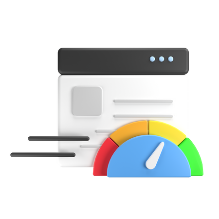 Page Speed  3D Icon