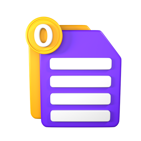 Page vide  3D Icon