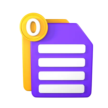 Page vide  3D Icon