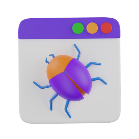 Bug de page web  3D Icon