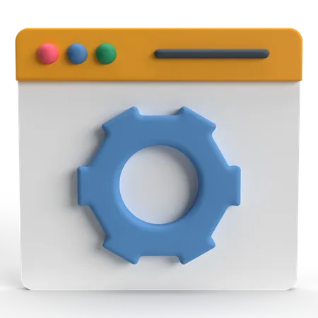 Page Web optimiser  3D Icon