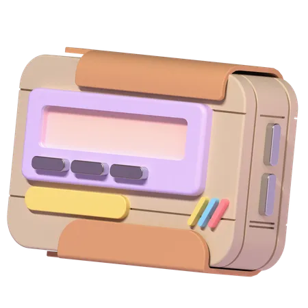 Pager Illustration In 3 D Design 3D Icon