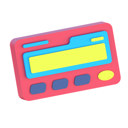 Pager  3D Icon
