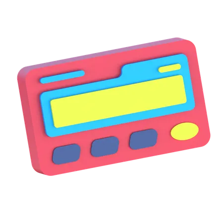 Pager  3D Icon