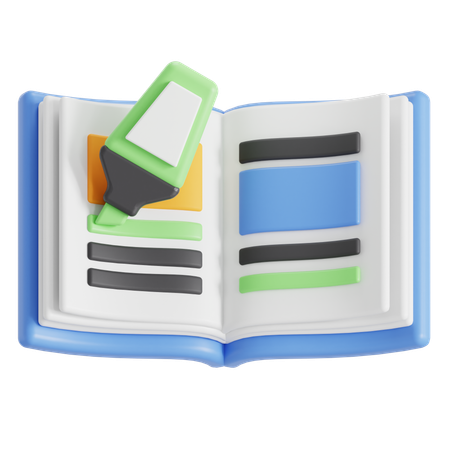 Pages surlignées  3D Icon