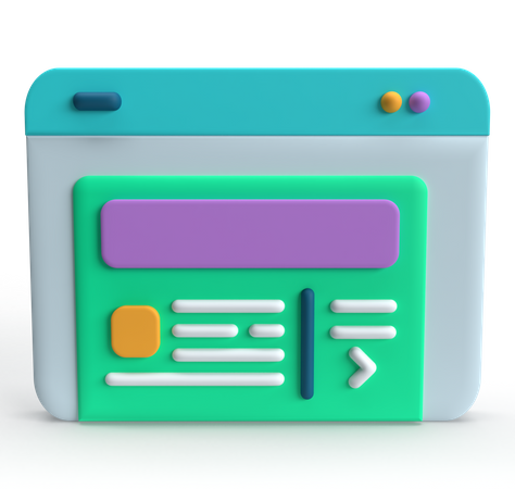 Página da Internet  3D Icon