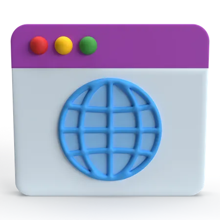 Página da Internet  3D Icon