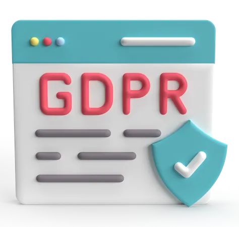 Página da web GDPR  3D Icon