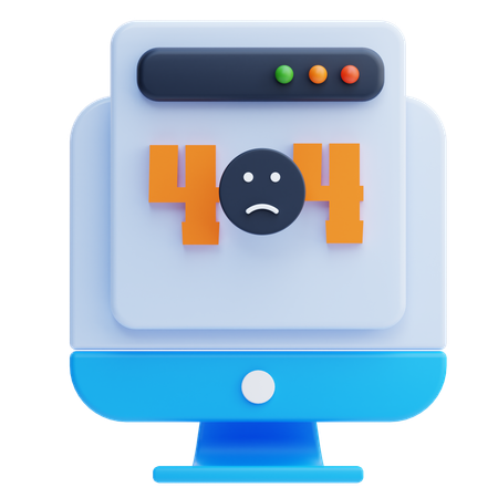 Página de error 404  3D Icon