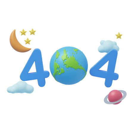 Página de error 404 no encontrada  3D Icon