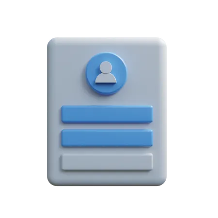 Página de inicio de sesión de usuario  3D Icon