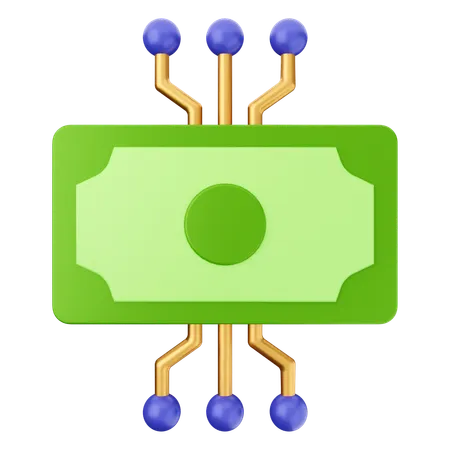 Pago con inteligencia artificial  3D Icon