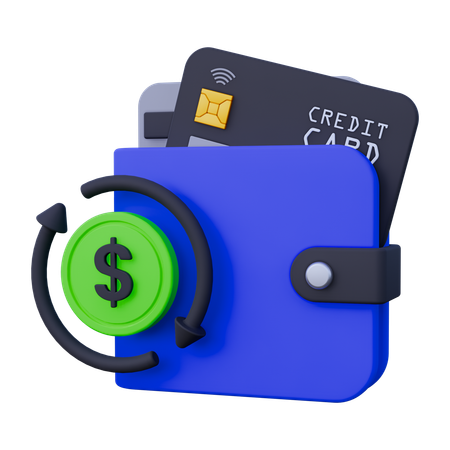 Pago automático  3D Icon