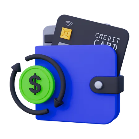 Pago automático  3D Icon