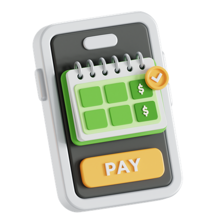 Pago automático  3D Icon