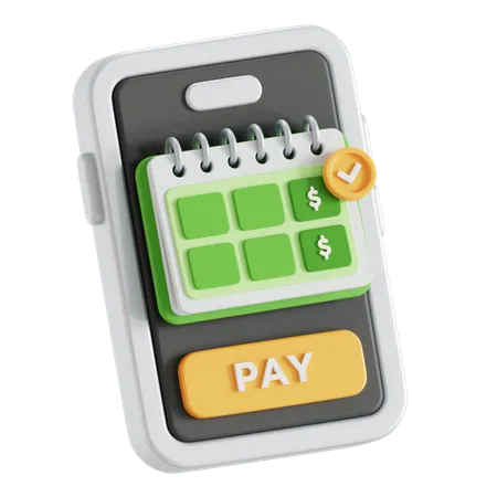 Pago automático  3D Icon