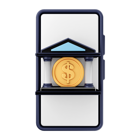 Pago bancario  3D Icon