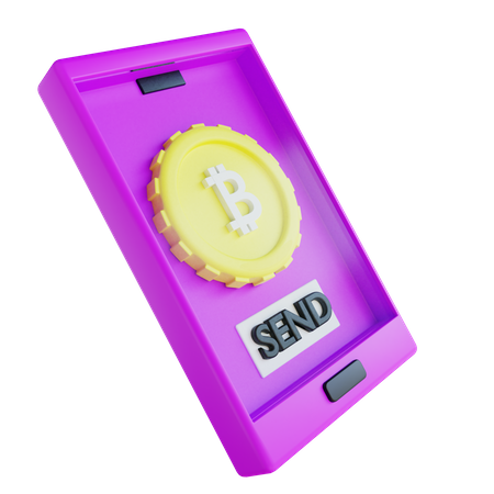 Pago bitcoin  3D Icon