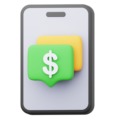 Chat de pago  3D Icon