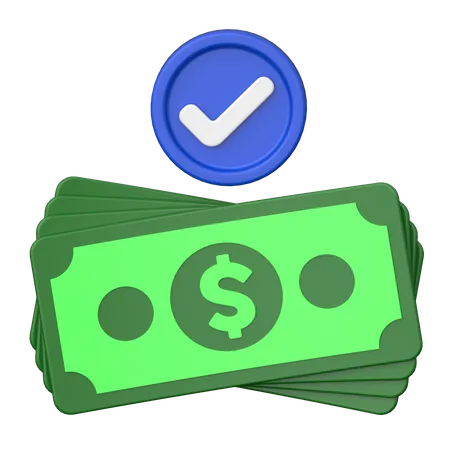 Pago completo  3D Icon