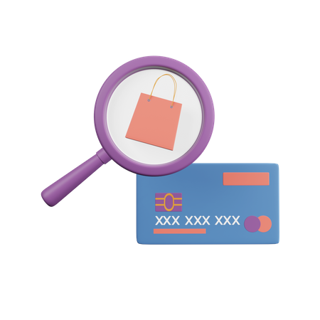 Pago de compras  3D Illustration