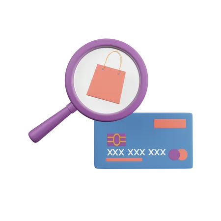 Pago de compras  3D Illustration