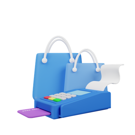 Pago de compras  3D Icon