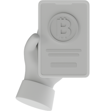 Pago en criptomoneda  3D Icon