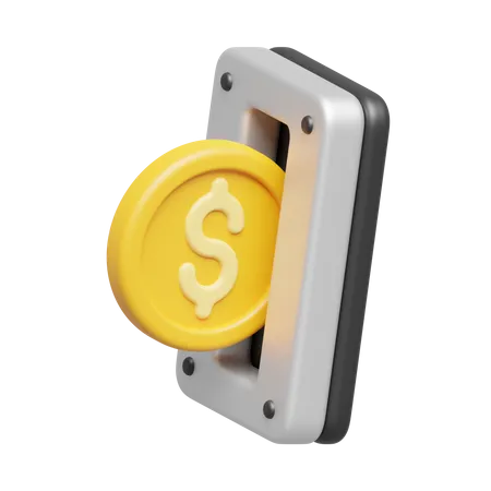 Pago con monedas  3D Icon