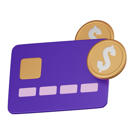 Pago con tarjeta  3D Icon