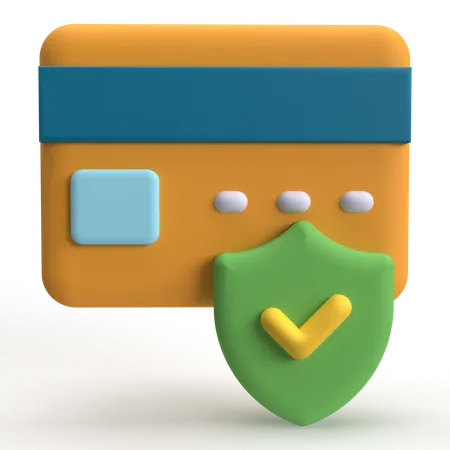 Pago con tarjeta  3D Icon