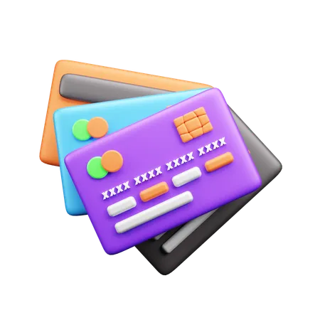 Pago con tarjeta  3D Icon