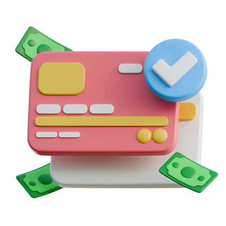 Pago con tarjeta  3D Icon