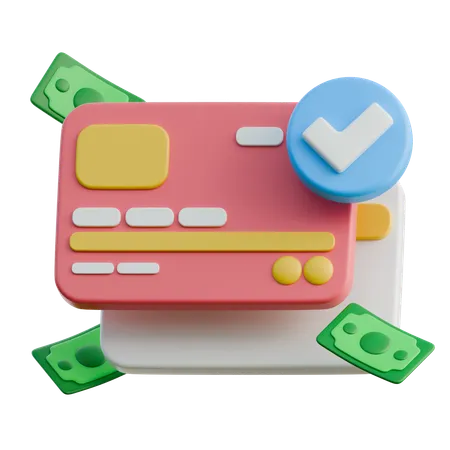 Pago con tarjeta  3D Icon