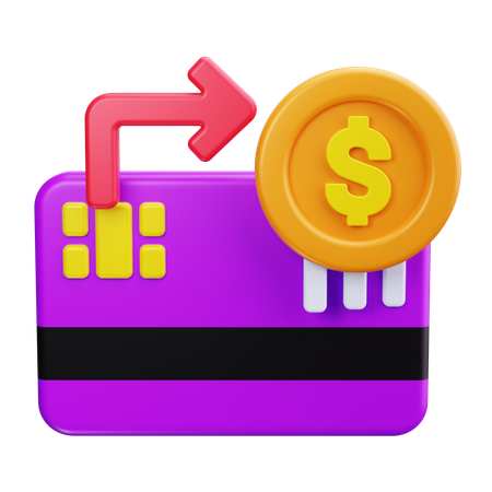 Pago con tarjeta  3D Icon