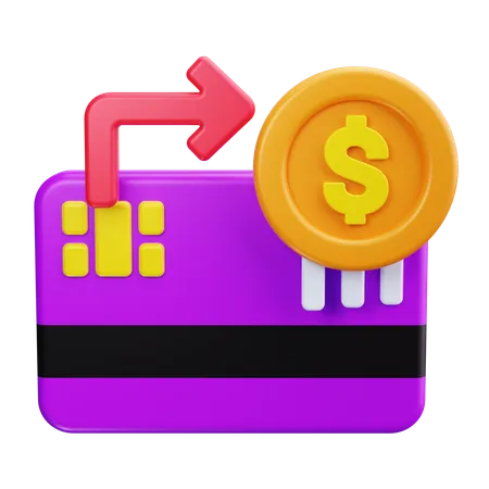 Pago con tarjeta  3D Icon