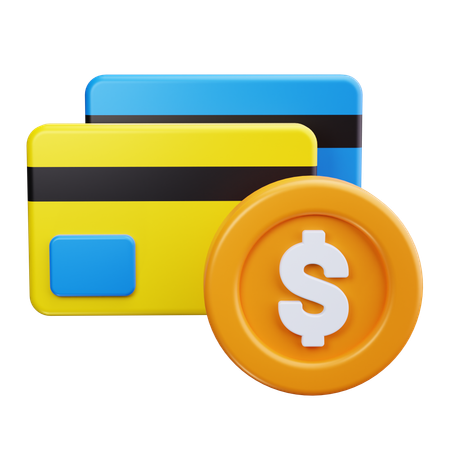 Pago con tarjeta  3D Icon