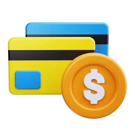 Pago con tarjeta  3D Icon