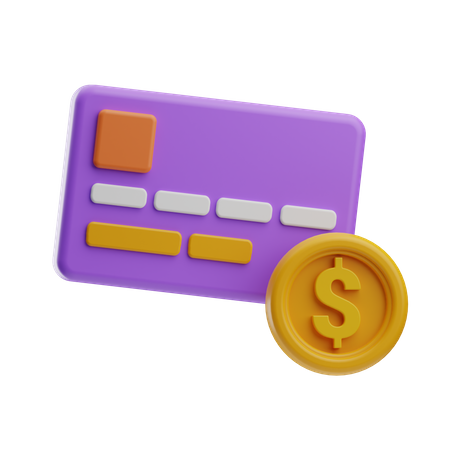 Pago con tarjeta  3D Icon