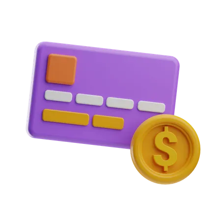 Pago con tarjeta  3D Icon