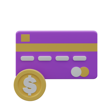 Pago con tarjeta  3D Icon