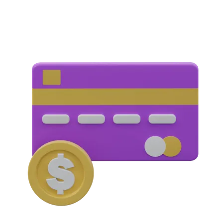 Pago con tarjeta  3D Icon