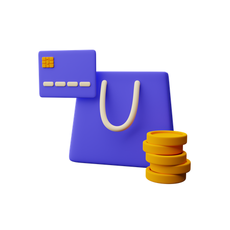 Pago con tarjeta  3D Icon