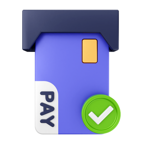 Pago con tarjeta de crédito  3D Icon