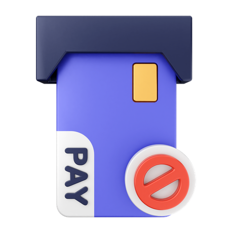 Pago con tarjeta de crédito  3D Icon